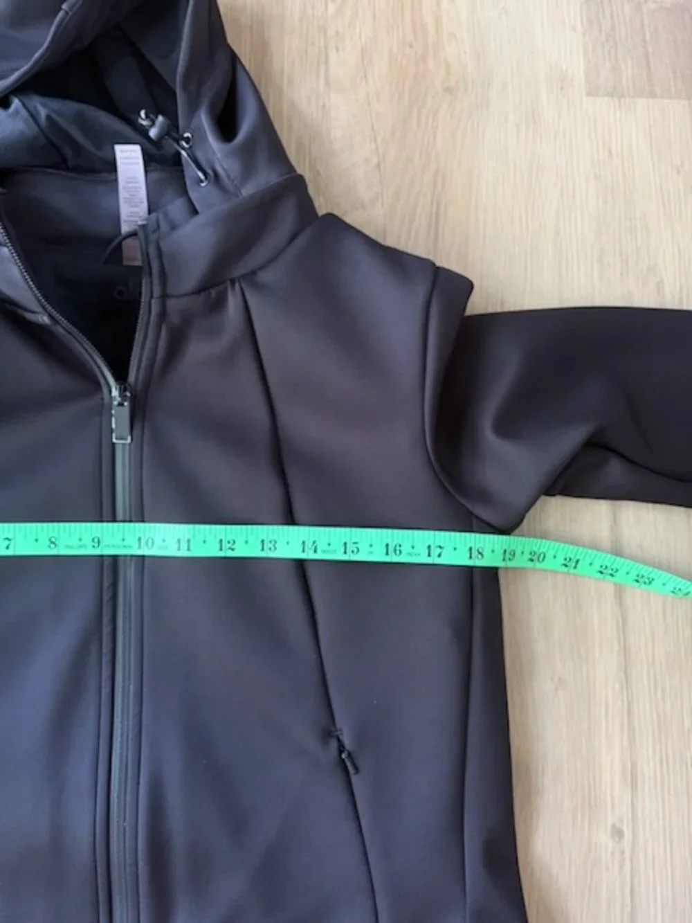 Alo Yoga Black Scuba Softshell Hoodie Jacket S
